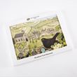 Woodland Trust pack of eight large notecards with countryside scenes illustrations
