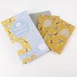 Woodland Trust family pack of beeswax wraps in beehive and bees designs