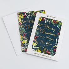 Christmas foliage design pack of eight Christmas cards