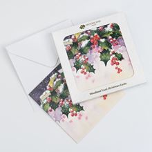Pack of eight Red berries design Christmas cards