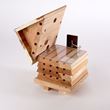 Interactive solitary beehive made with durable FSC timber