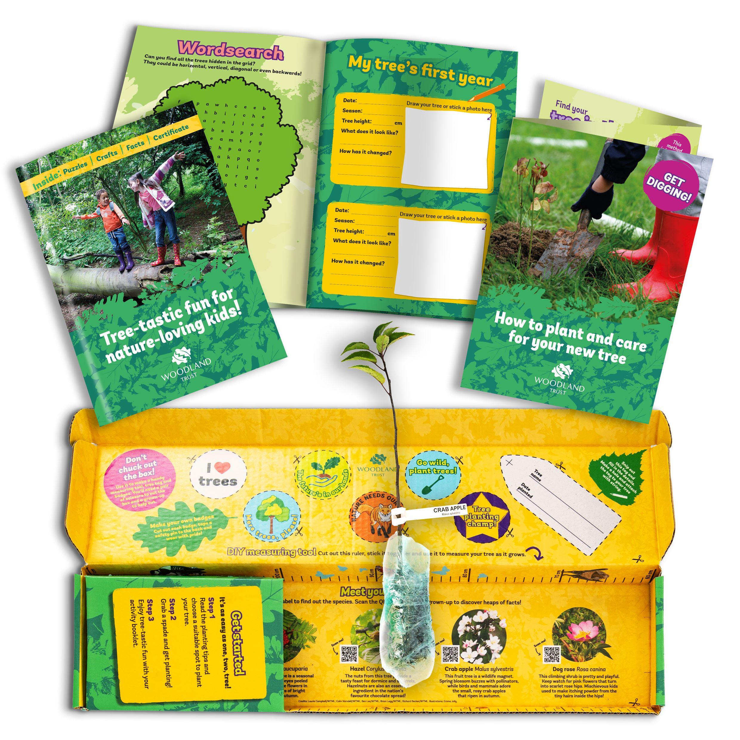 Kids treeplanting kit gift Woodland Trust Shop