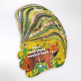 Picture of Woodland Trust poos and clues swatch book
