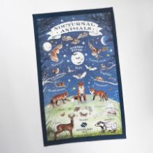 Woodland Trust nocturnal creatures tea towel Woodland Trust nocturnal creatures tea towel