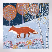 Show details for Fox footsteps - Christmas cards Picture of Fox footsteps - Christmas cards