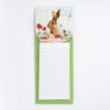 Picture of Magnetic memo pad - hare and poppies