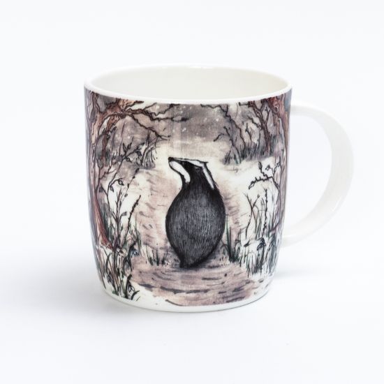 Picture of Winter badger mug