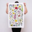 Picture of Woodland Trust tea towel - wildflowers