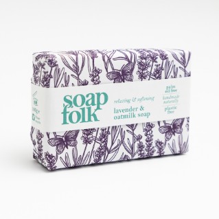 Picture of Soap Folk lavender and oatmilk soap