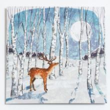 Show details for Stag by moonlight - Christmas cards Picture of Stag by moonlight - Christmas cards