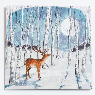 Picture of Stag by moonlight - Christmas cards