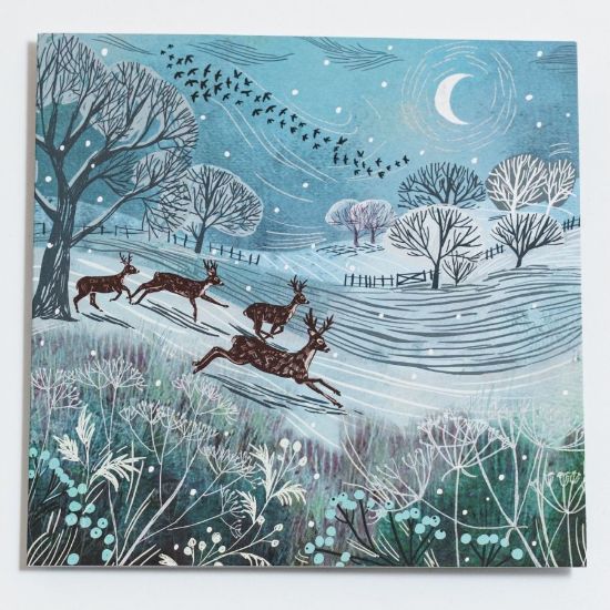 Picture of Deer in the field - Christmas cards