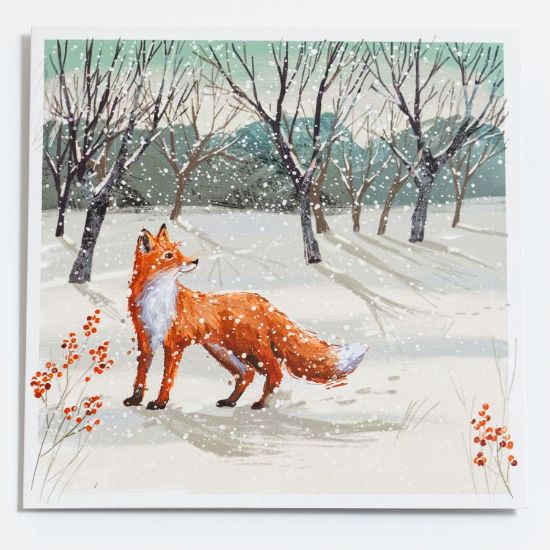 Picture of Fox in the forest - Christmas cards
