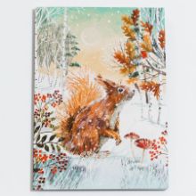 Show details for Snowy red squirrel - Christmas cards Picture of Snowy red squirrel - Christmas cards