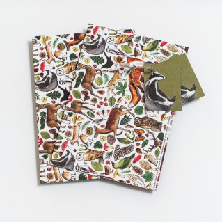 Picture of Woodland Trust gift wrap and tags – woodland wildlife