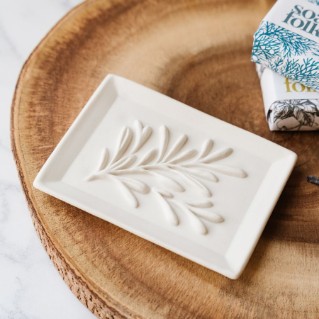 Picture of Soap Folk porcelain soap dish