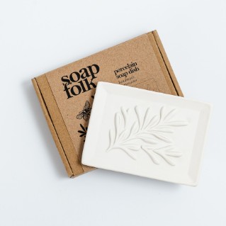 Picture of Soap Folk porcelain soap dish