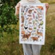 Picture of Woodland wildlife tea towel