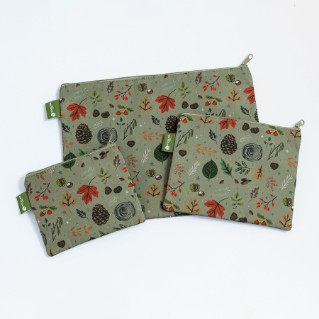 Picture of Forest Finds set of three zipper bags
