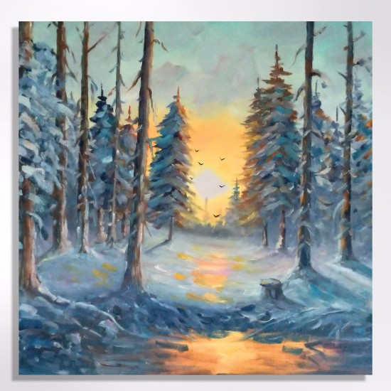 Picture of Woodland sunset scene - Christmas cards