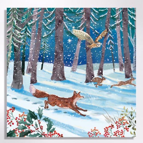 Picture of Moonlit forest - Christmas cards