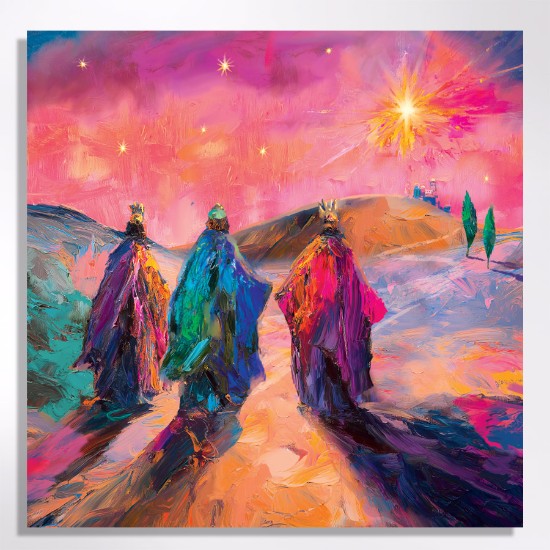 Picture of Three kings at sunset - Christmas cards