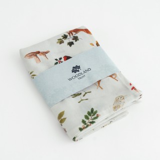 Picture of Winter woodland animals tea towel