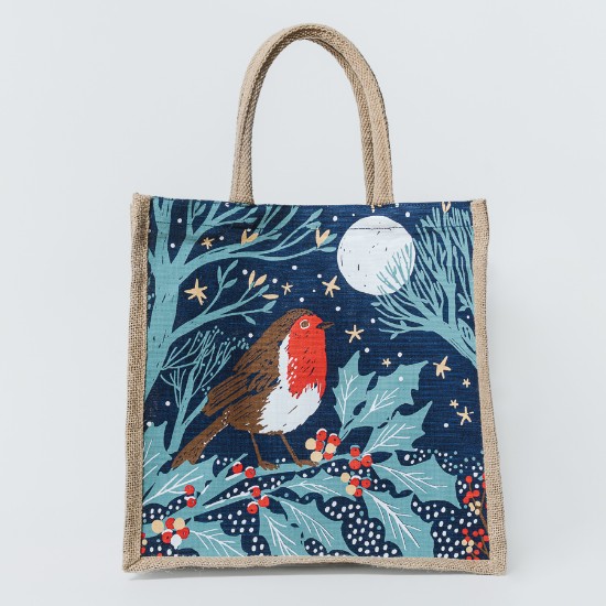 Picture of Woodland Trust robin under the stars juco bag