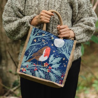 Picture of Woodland Trust robin under the stars juco bag